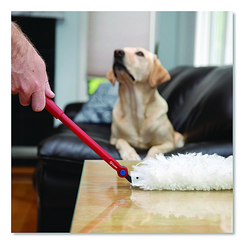 O-Cedar Flex and Catch Duster Heavy-Duty Refills, Polyester, White, 10/Pack, 4 Packs/Carton (172170CT)
