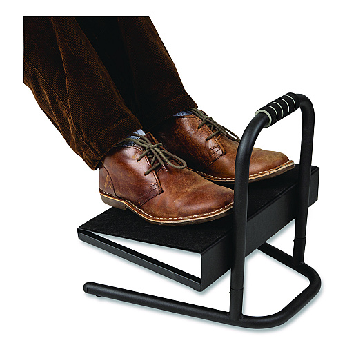 Mind Reader Adjustable Height Tilt Foot Rest, 14.25 x 15 d x 14.5 h, Black (FTHEIGHTBLK)