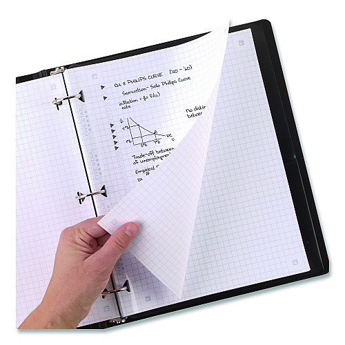 Five Star Reinforced Filler Paper Plus Study App, 3-Hole, 8.5 x 11, Quadrille Rule, 80/Pack (170122170036)