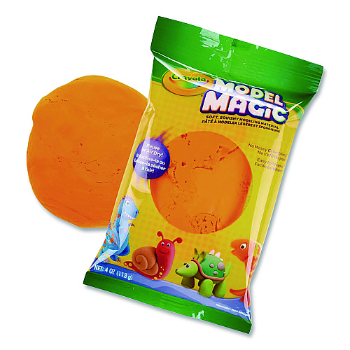 Crayola Model Magic Modeling Compound, Orange, 4 oz Pack (574436)