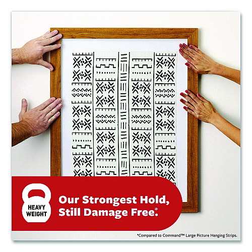 Command Picture Hanging Strips, X-Large, Removable, Holds up to 20 lbs per 4 Pairs, 8 Pairs/Pack (172178ES)