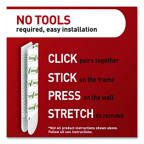 Command Picture Hanging Strips, X-Large, Removable, Holds up to 20 lbs per 4 Pairs, 8 Pairs/Pack (172178ES)