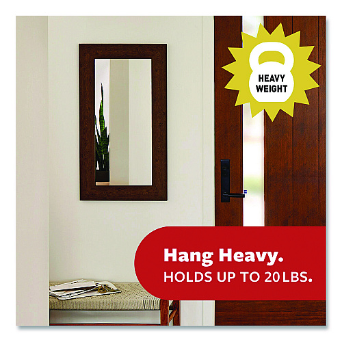 Command Picture Hanging Strips, X-Large, Removable, Holds up to 20 lbs per 4 Pairs, 8 Pairs/Pack (172178ES)
