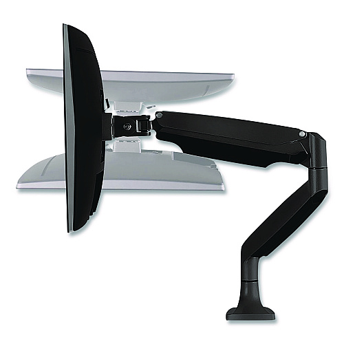 MOUNT-IT! Single Monitor Gas-Spring Mounting Arm, For 13" to 32" Monitors, 360 Degree Rotation, +/-45 Degree Tilt, Black, Supports 20lb (MI1771BLACK)