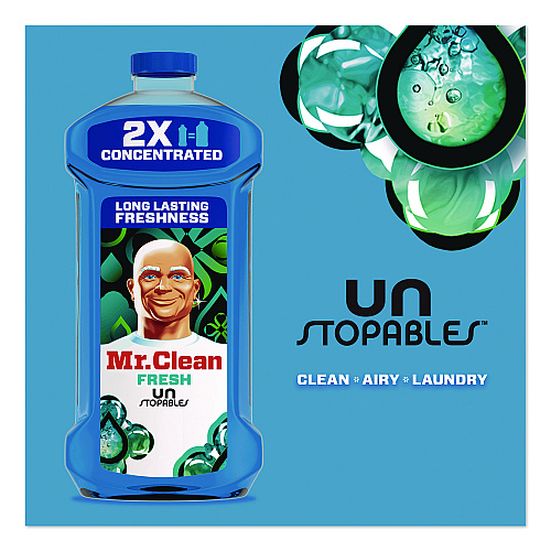 Mr. Clean Multipurpose Cleaning Solution, Unstopables Fresh Scent, 64 oz Bottle (10720)