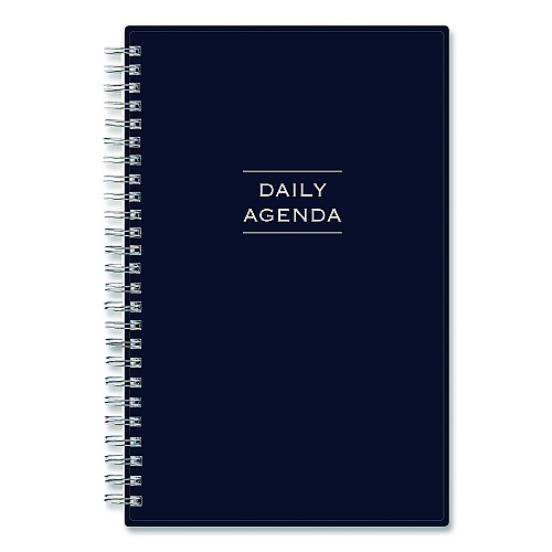 Blue Sky Perpetual Daily Planner, 8.5 x 5.5, Blue Cover, 52 Weeks: Undated (141138)