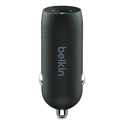 Belkin BOOST CHARGE USB-PD Car Charger + Lightning to USB-C Cable, 20 W, USB-C, Black (CCA003BT04BK)
