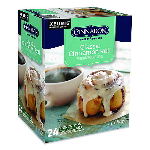 Cinnabon Classic Cinnamon Roll Coffee K-Cups, 96/Carton (6305CT)