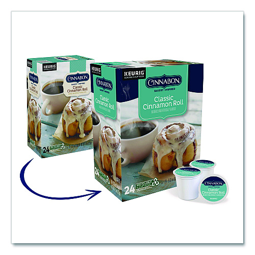 Cinnabon Classic Cinnamon Roll Coffee K-Cups, 96/Carton (6305CT)
