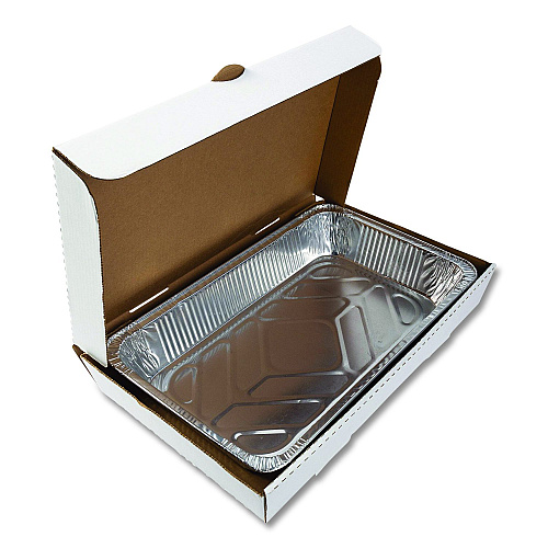 AmerCareRoyal Catering Boxes, 13 x 21 x 3, White, Paper, 50/Carton (CCBFP21133)