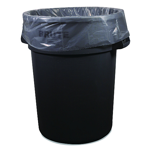 Heritage Linear Low-Density Can Liners, 56 gal, 1.1 mil, 46" x 50", Clear, 100/Carton (H9250SC)