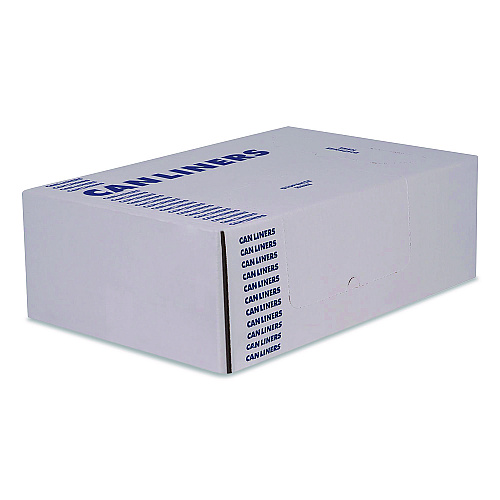 Heritage Linear Low-Density Can Liners with Dual-Dispense Box, 55 gal, 1.3 mil, 40" x 53", Clear, 100/Carton (H8053PCRAC)