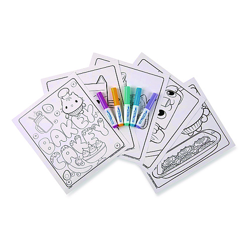 Crayola Gabby's Dollhouse Color Wonder Kit, Includes Five Markers, Ages 3 and Up, 18 Pages (752835)