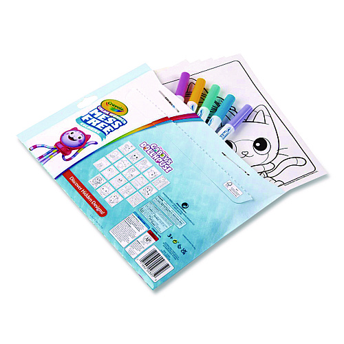 Crayola Gabby's Dollhouse Color Wonder Kit, Includes Five Markers, Ages 3 and Up, 18 Pages (752835)