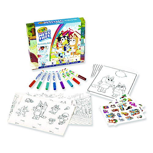 Crayola Bluey Color Wonder Activity Kit, Includes Eight Markers, Ages 3 and Up, 10 x 8 Sheets, 27 Pages (757161)
