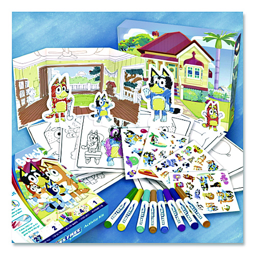 Crayola Bluey Color Wonder Activity Kit, Includes Eight Markers, Ages 3 and Up, 10 x 8 Sheets, 27 Pages (757161)