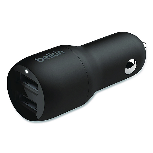 Belkin BOOST CHARGE Dual Car Charger with PPS, USB-A/USB-C, Black (CCB004BT1MBK)