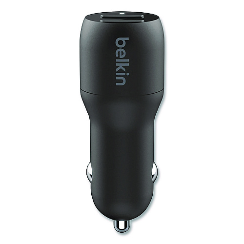 Belkin BOOST CHARGE Dual Car Charger with PPS, USB-A/USB-C, Black (CCB004BT1MBK)