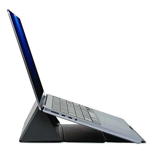 Allsop Foldio Laptop and Tablet Stand, +30 Tilt, 9.5" x 14.5" x 3", Black, Supports 7 lb (32670)