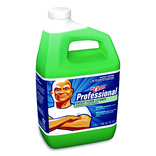 Mr. Clean Greasy Floor Cleaner, 1 gal Bottle, 4/Carton (25046)