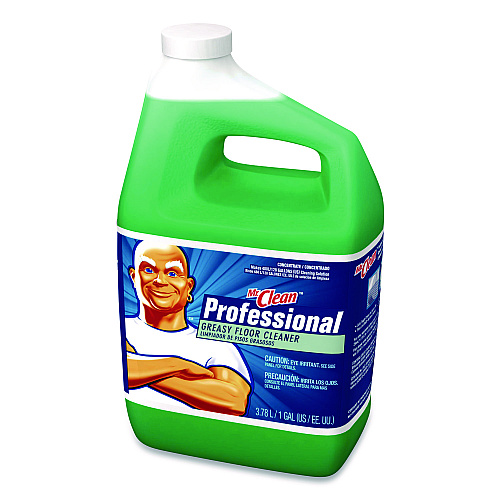 Mr. Clean Greasy Floor Cleaner, 1 gal Bottle, 4/Carton (25046)