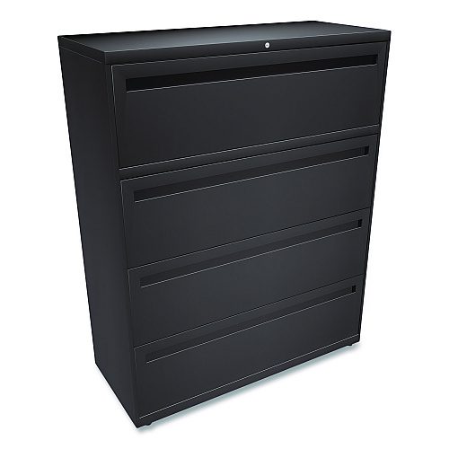 HON Brigade 700 Series Lateral File, 4 Legal/Letter-Size File Drawers, Charcoal, 42 x 18 x 52.5 (HON794LS)