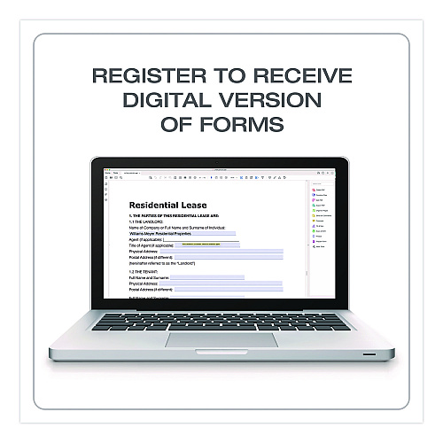 Adams Residential Lease Form Sets with Instructions and Free Download, One-Part (No Copies), 8.5 x 11, 4 Forms/Set, 4 Sets/Pack (LF310)