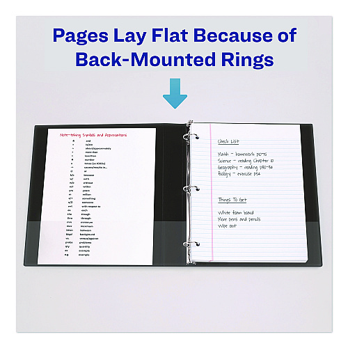 Avery Durable View Binder with DuraHinge and Slant Rings, 3 Rings, 0.5" Capacity, 11 x 8.5, White, 12/Carton (17002CT)