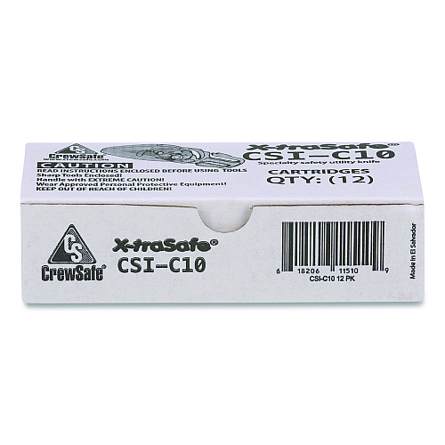 CrewSafe X-traSafe Blade Cartridges, Yellow, 12/Pack (CSIC10)