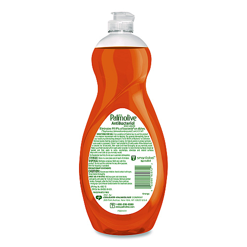 Palmolive Ultra Antibacterial Dishwashing Liquid, Orange Scent. 32,5 oz Bottle (45072EA)