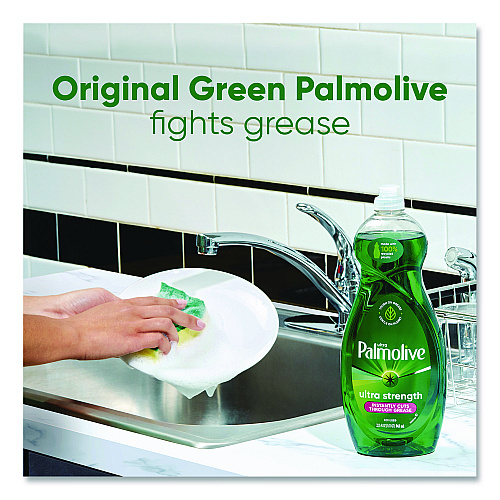 Ultra Palmolive Dishwashing Liquid, Ultra Strength, Original Scent, 32.5 oz Bottle (45093EA)