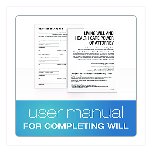 Adams Living Will and Healthcare POA Form Kit with Instructions and Digital Download, 8.5 x 11, Unlimited Number of Forms (K306)