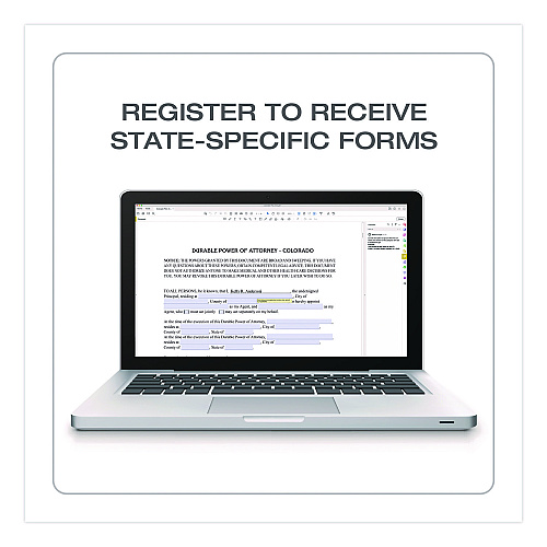 Adams Living Will and Healthcare POA Form Kit with Instructions and Digital Download, 8.5 x 11, Unlimited Number of Forms (K306)