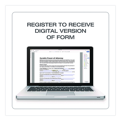 Adams Durable Power of Attorney Digital Download with Instructions, 8.5 x 11, Unlimited Number of Forms (LF205)
