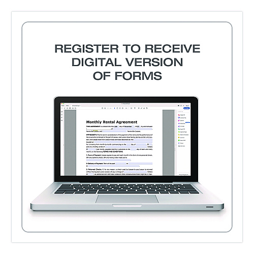 Adams Month-to-Month Residential Rental Agreement Digital Download with Instructions, 8.5 x 11, Unlimited Number of Forms (LF255)