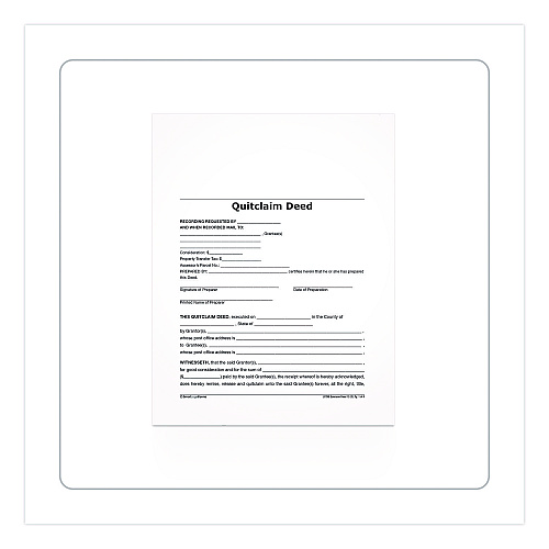 Adams Quitclaim Deed Forms with Instructions and Free Downloads, One-Part (No Copies), 8.5 x 11, 4 Forms Total (LF298)