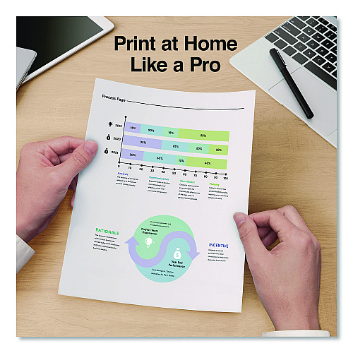 TRU RED Multipurpose Paper with ColorLok Technology, 96 Bright, 20 lb Bond Weight, 8.5 x 11, White, 500 Sheets/Ream, 10 Reams/Carton (513096TR5696)