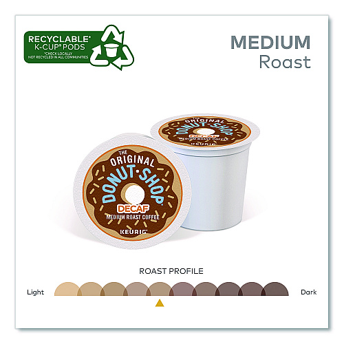 The Original Donut Shop Decaf Coffee K-Cup Pods, 48/Box (1635474)