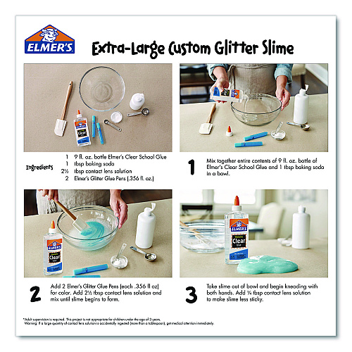 Elmer's School Glue, 9 oz, Dries Clear (E309)