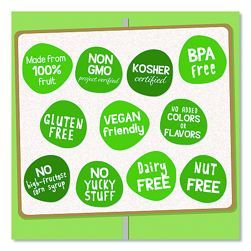 GoGo Squeez Fruit on the Go, (10) Apple/(10) Apple Cinnamon, 3.2 oz Pouch, 20/Box (24331019)