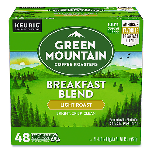 Keurig Breakfast Blend Coffee K-Cups, 0.31 oz, 48/Box (1635473)