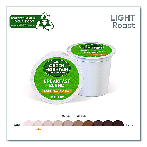Keurig Breakfast Blend Coffee K-Cups, 0.31 oz, 48/Box (1635473)