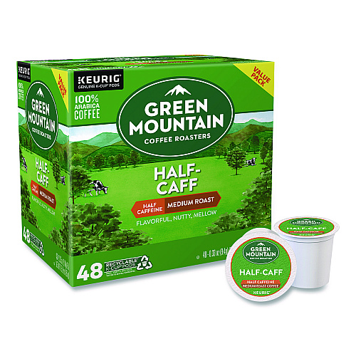 Keurig Half-Caff Coffee K-Cups, 0.33 oz, 48/Box (2140552)