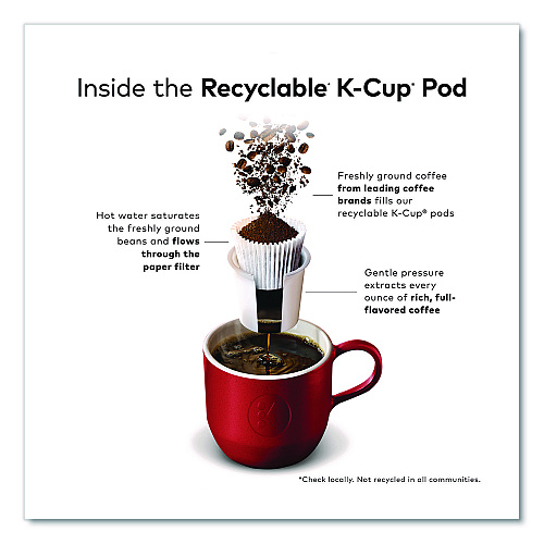 Keurig Half-Caff Coffee K-Cups, 0.33 oz, 48/Box (2140552)