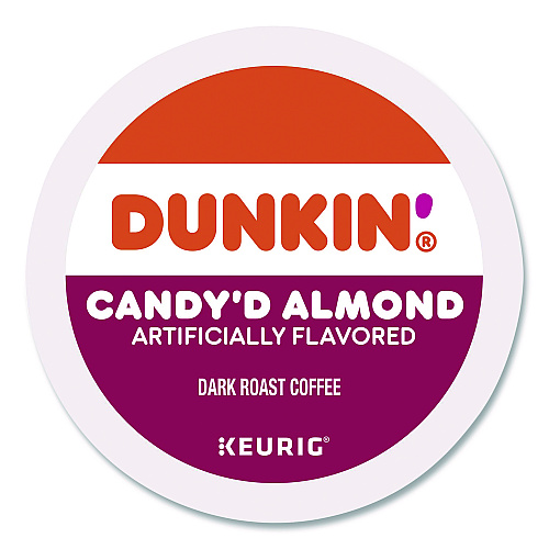 Dunkin Donuts Candy'd Almond Coffee K-Cups, 0.35 oz, 22/Box (5000375651)