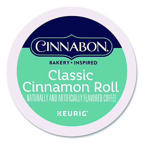 Cinnabon Classic Cinnamon Roll Coffee K-Cups, 0.33 oz, 48/Box (24297522)