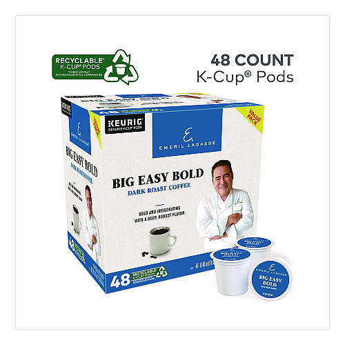 Emeril's Big Easy Bold Coffee K-Cups, 0.4 oz, 48/Box (24306974)