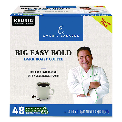 Emeril's Big Easy Bold Coffee K-Cups, 0.4 oz, 48/Box (24306974)