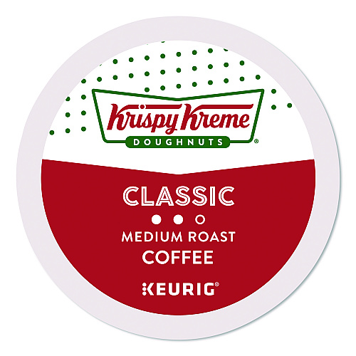 Krispy Kreme Doughnuts Classic Coffee K-Cups, Medium Roast, 0.33 oz, 48/Box (24306975)