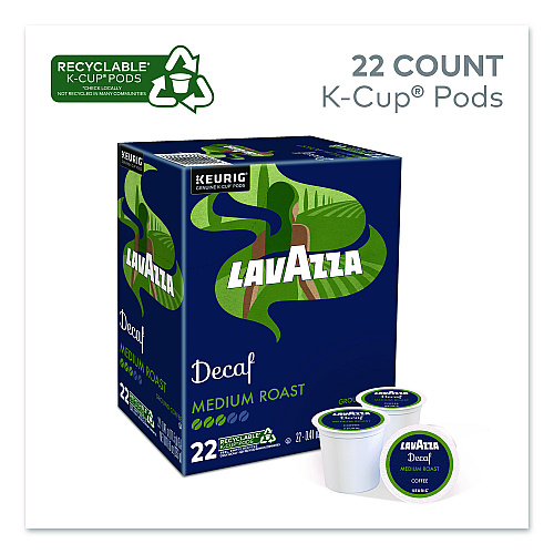 Lavazza Classico Coffee K-Cups, Decaf, 0.41 oz, 22/Box (5000375720)